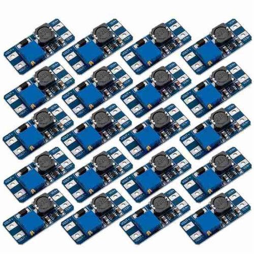 20 PCS - Boost Converter, 2A Adjustable Module Voltage Regulation Board, Input Voltage 2V to 24V Output 5V to 28V