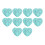 40Pièces Cœurs Turquoises Naturels Polies Pierre Décorative 2