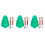 3Pcs Christmas Tree Plastic Sectioned Plates with Baby Dining Utensils 1