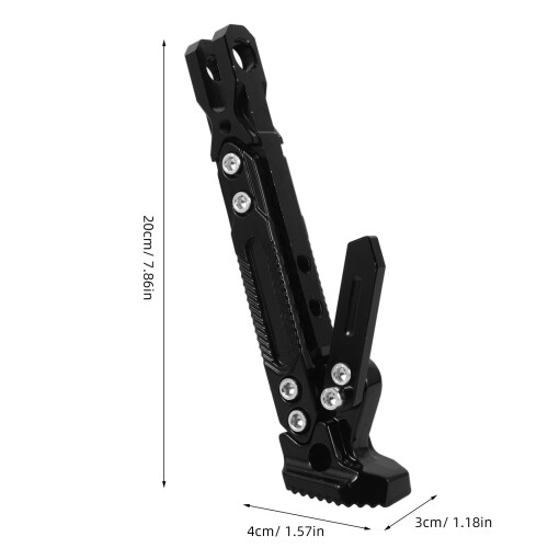 5Stk Schwarzer Aluminium Seitenständer Für Und Roller 1