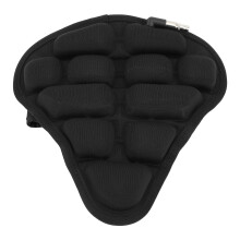 Housse de selle de vélo gonflable imperméable absorbeuse de chocs antidérapante noire