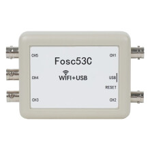 Fosc53C 1M Wi-Fi USB Oscilloscopio Oscilloscopio Portatile Automobilistico con Ingresso Sincrono A 5 Canali per Riparazioni Elettriche