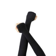 Black Summer Sun Protection Ice Sleeves, Ice Silk Sun Protection Sleeves, Outdoor Sports Cycling Ice Sleeves