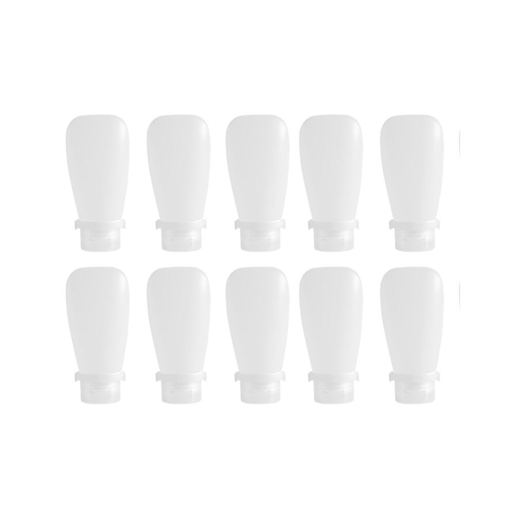 Transparent 90Ml Travel Silicone Refill Bottle, Shower Gel, Shampoo Refill Bottle, Squeeze Refill Empty Bottle Tauoh