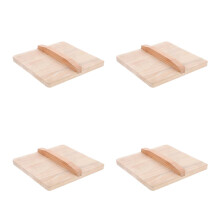 4Stk Tamagoyaki Pfannendeckel Holzdeckel Dunkelbraun Für Zuhause