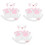3Ensembles Costume Chat Oreilles Peluche Bow Tie Et 2