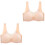 2St Comfortabele Beige Frontsluiting , Naadloos En Beugel 3