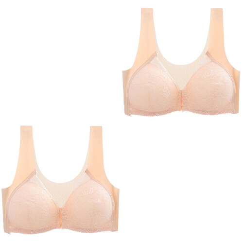 2St Comfortabele Beige Frontsluiting , Naadloos En Beugel 2