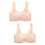 2St Comfortabele Beige Frontsluiting , Naadloos En Beugel 7