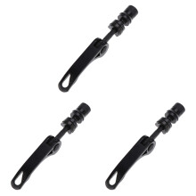 3Stk Bike Schnellspanner Aus Aluminium Schwarz Mtb Bmx Front Und Rear