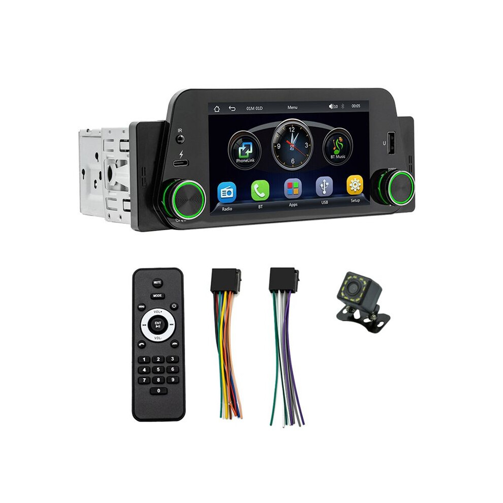 Single Din Car Stereo With Wireless Carplay/Android Auto, Touchscreen Radio, Backup Camera, Mirror-Link 6032810451073