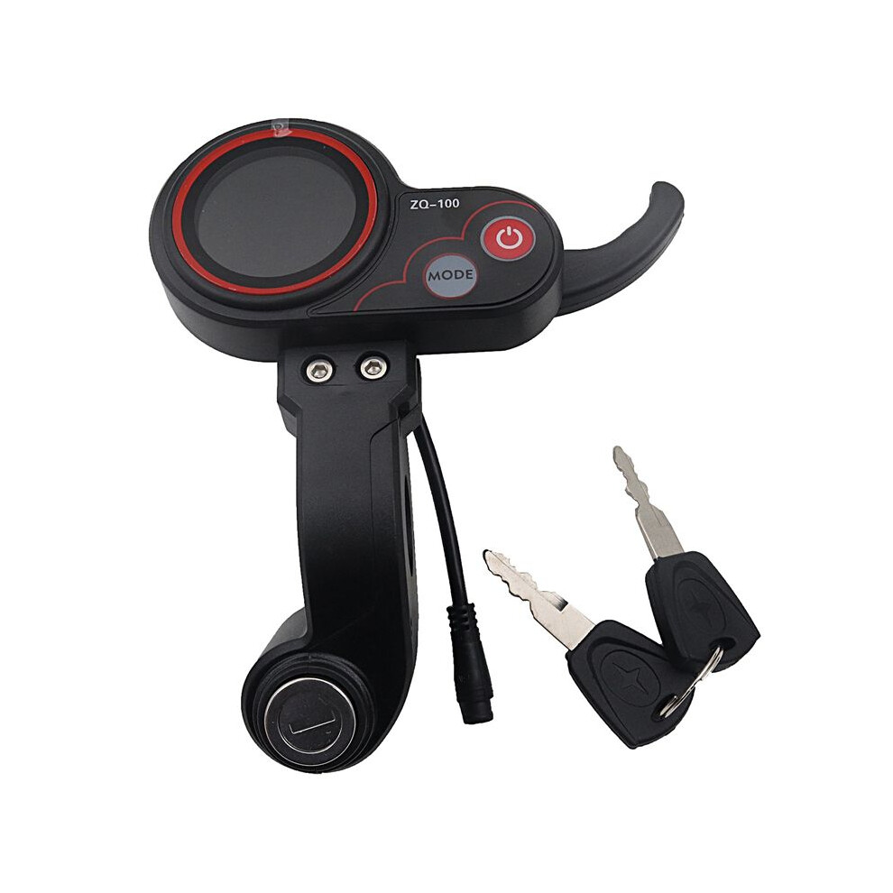 Lcd Display Zq-100 Electric Scooter Display With Locking Instrument Dashboard Accessories Kickscooter Parts 6033966900576