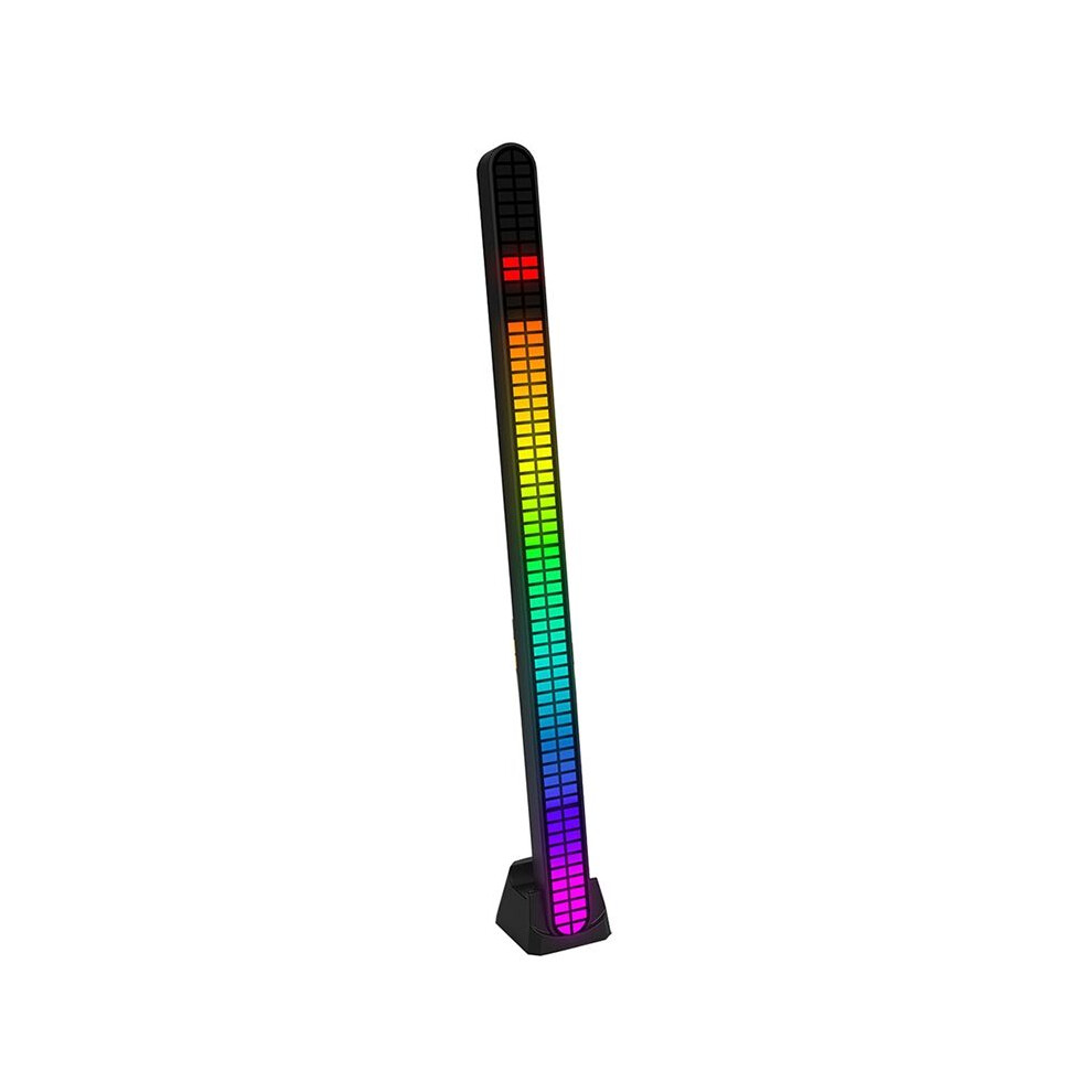 New Double Row 64-Bit Pickup Car Rgb Rhythm Car Voice-Controlled Audio Atmosphere Light 4711632701888