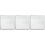3Pcs Durable Silver Pizza Baking Tray Aluminum Alloy Kitchen Bakeware 4