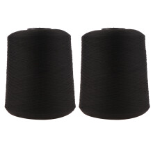 2 Pièces Fil Couture Pour Pantalon Noir Solide