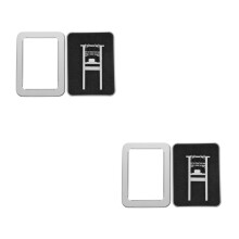 2Pièces Poteaux Télégraphiques Miniatures Décor Paysage Plastique