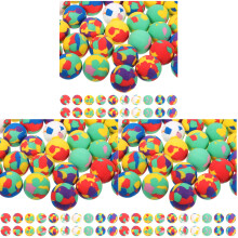 150Pièces Balles Rebondissantes Colorées Enfant Eva Antistress Amusant