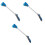 3Stk Gartenspritze Auto-Waschgerät, 8 Strahltypen, Blau , 3