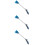 3Stk Gartenspritze Auto-Waschgerät, 8 Strahltypen, Blau , 8