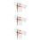 9Pcs Lash Dual-Ended Eyelash Glue Assorted Color Plastic 9
