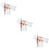 9Pcs Lash Dual-Ended Eyelash Glue Assorted Color Plastic 10