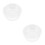 2Pièces Clair En Verre Large Bord Pour Repas 5