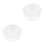 2Pièces Clair En Verre Large Bord Pour Repas 6