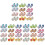 3Pièces Antidérapantes Épais Multicolores 3