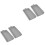 4Stk Silikon Backform Brottoast Form Antihaft Grau 4