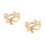 2Stk Extravaganter Metall Armring Damen Armband Punk Robust Gold 4