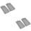 4Stk Silikon Backform Brottoast Form Antihaft Grau 7