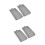 4Stk Silikon Backform Brottoast Form Antihaft Grau 8