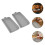 4Stk Silikon Backform Brottoast Form Antihaft Grau 10