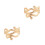 2Stk Extravaganter Metall Armring Damen Armband Punk Robust Gold 8