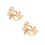 2Stk Extravaganter Metall Armring Damen Armband Punk Robust Gold 9