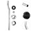 2Sets Versatile Wall-Mounted Urinal Cover and Repair Kit for Home Use 10