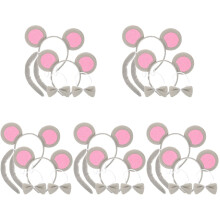 10Ensembles Ensemble Souris Oreilles Et Queue Costume Accessoires Colorés