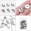 50Stk Handgefertigte Broschen-Basen Silbernem Eisen Für Schmuck 4