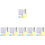 6Sets Kinder Lineale Alphabet Stencils Auswaschbar Bunt 3
