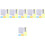 6Sets Kinder Lineale Alphabet Stencils Auswaschbar Bunt 4