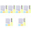 6Sets Kinder Lineale Alphabet Stencils Auswaschbar Bunt 6