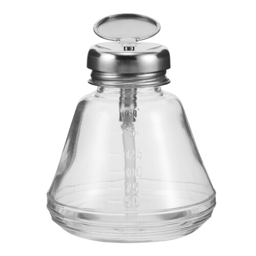 5Pcs Transparent Refillable Nail Polish Remover Dispenser Pump Bottles 1