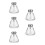 5Pcs Transparent Refillable Nail Polish Remover Dispenser Pump Bottles 4