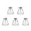 5Pcs Transparent Refillable Nail Polish Remover Dispenser Pump Bottles 5