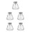 5Pcs Transparent Refillable Nail Polish Remover Dispenser Pump Bottles 6
