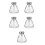 5Pcs Transparent Refillable Nail Polish Remover Dispenser Pump Bottles 7