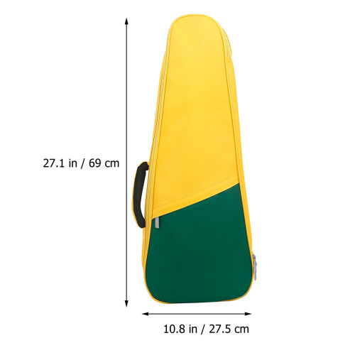 Housse De Rangement Ukulélé Jaune Doublure Coton Portable 1