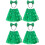 2Ensembles Ensemble St Patrick Enfants Vert Jupe Et Hearess 4