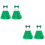 2Ensembles Ensemble St Patrick Enfants Vert Jupe Et Hearess 5