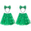 2Ensembles Ensemble St Patrick Enfants Vert Jupe Et Hearess 7
